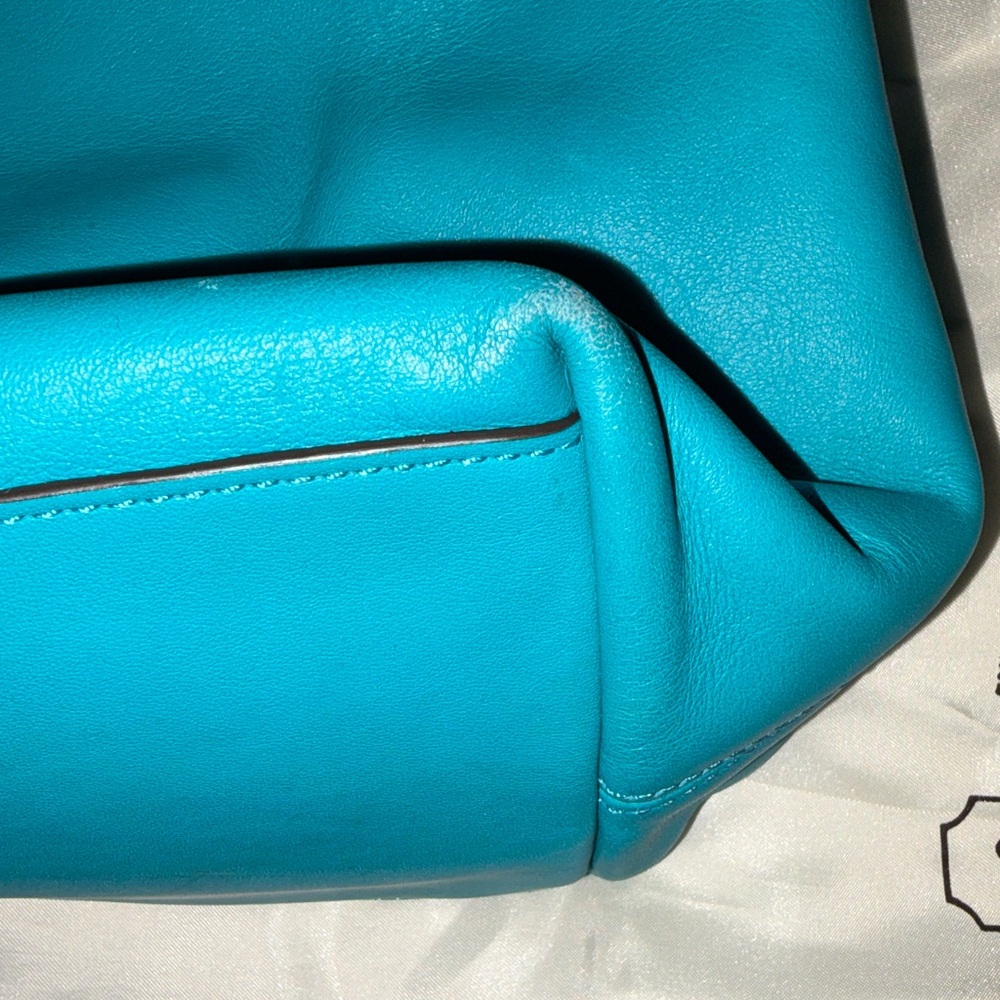 Coach Tourmaine/Robin’s Egg tote with tassels - Picture 5 of 12